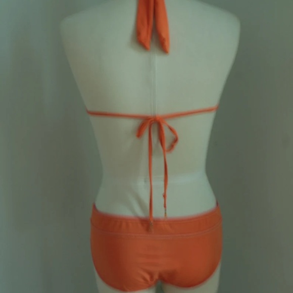 1990's Orange Jantzen Halter Neck Bikini - Picture 2 of 6
